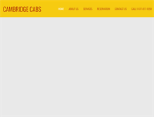Tablet Screenshot of cambridgecabsma.com
